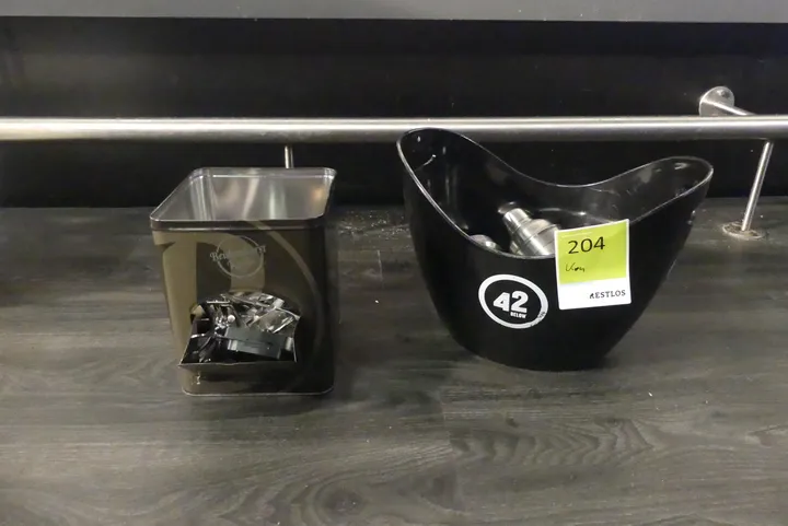 Konvolut Eiskübel mit Inhalt (Küchen/Bar-Zubehör)